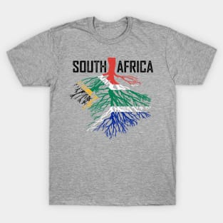 South Africa Roots South African Flag Gift T-Shirt